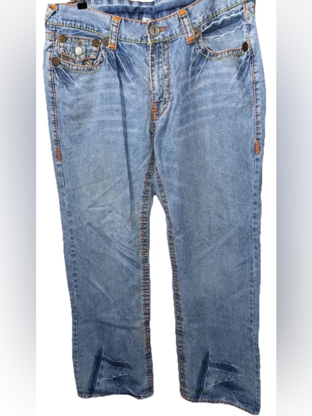 True Religion World Tour Men Flare 40X33 Jean Skate Hippie Retro Rocker Baggy